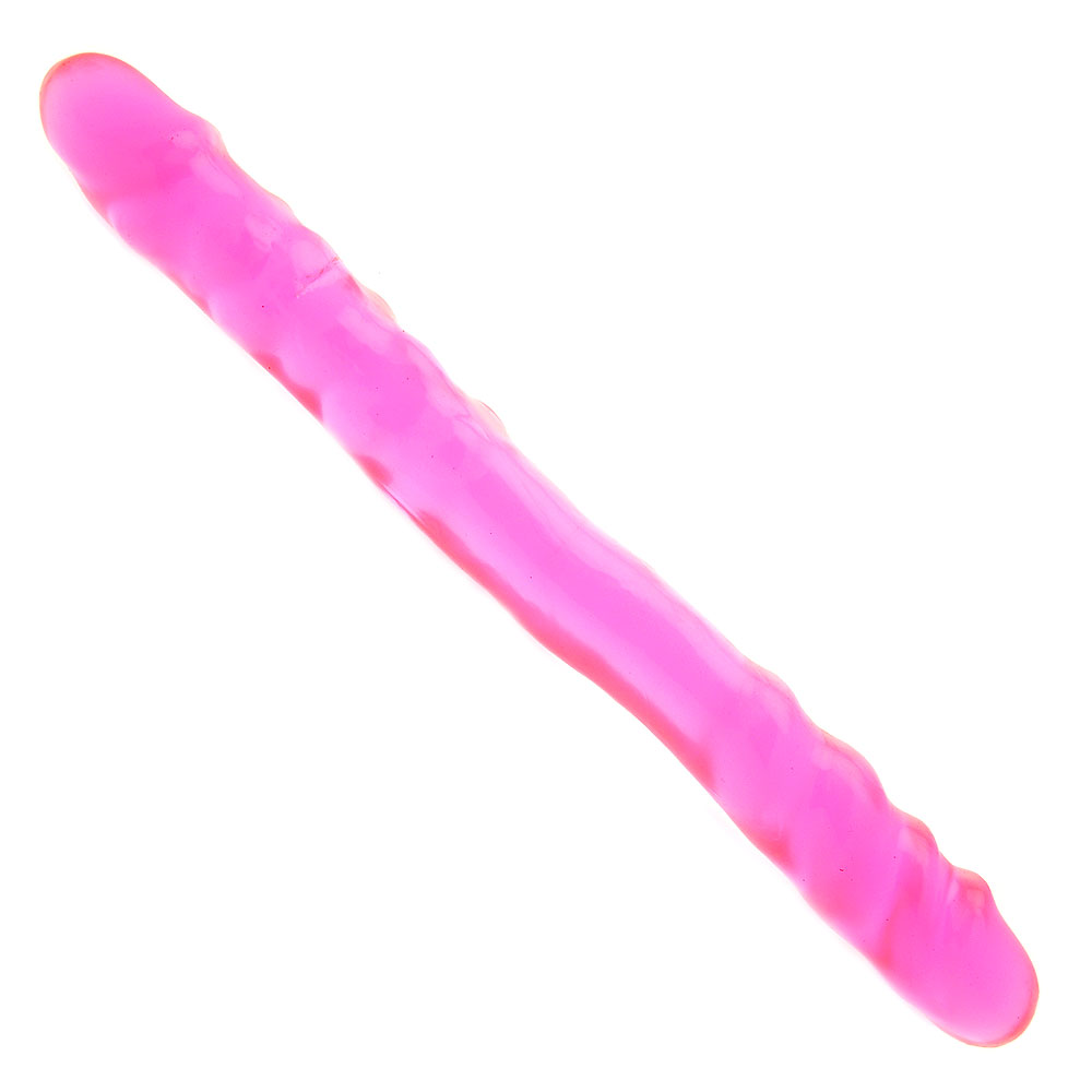Basix Pink 16 Inch Double Dong Basix Pink 16 Inch Double Dong