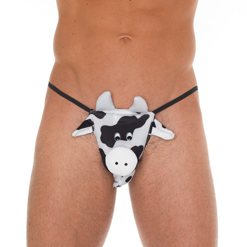 White Cow Novelty G-String White Cow Novelty G-String